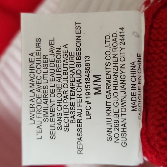 Ugly Christmas Sweater Santa Medium Red White - Picture 10 of 10